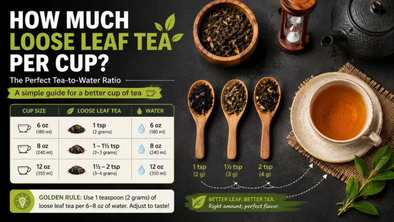 how much loose leaf tea per cup