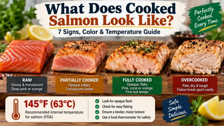 what does cooked salmon look like